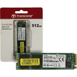 Твердотельный диск 512GB Transcend MTE220S, 3D TLC NAND, M.2, PCI-E 4x [ R/W - 2800/3500 MB/s]